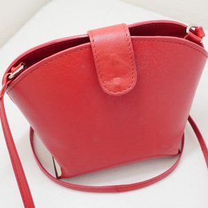 ASOS Mini Leather Pinch Side Cross Body Bag
